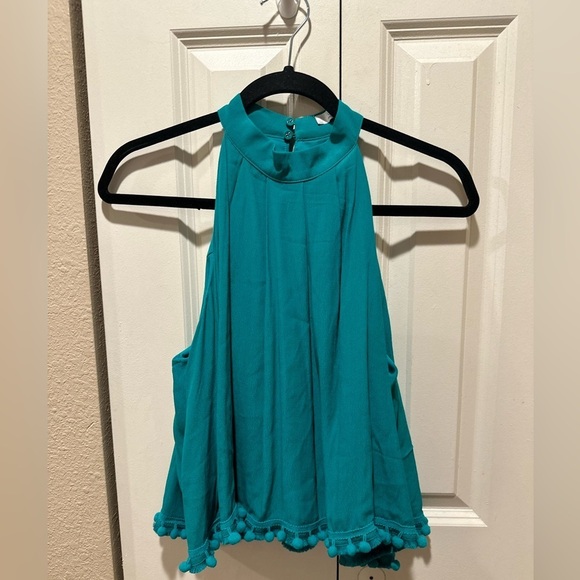 NWT Lovers+ Friends Pom Pom Halter Neck Top Beachy Resort Holiday , size S - Picture 8 of 12